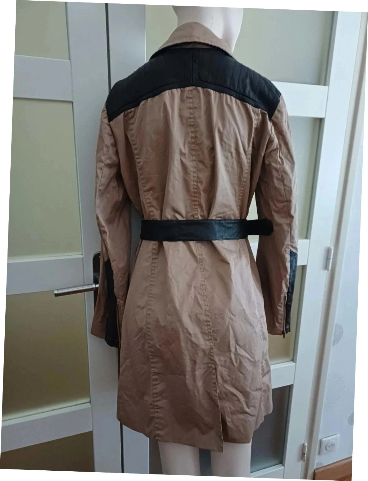 IKKS Pure Edition Camel & Lambskin Trench - New with tag - Size 42 – photo 6